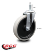 Service Caster 5 Inch Thermoplastic Rubber Wheel 1/2 Inch Threaded Stem Caster SCC-TS05S510-TPRS-121315